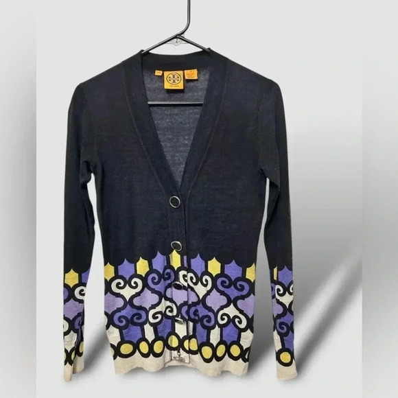 Tory Burch wool light weight soft cardigan sz XS 006 - Picture 1 of 4